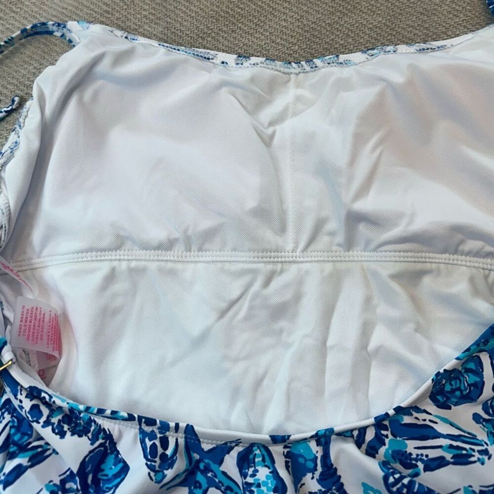 Lilly Pulitzer Swim Bathing Suit One Piece Size 10 NWT $148 Shell Collector Blue - Picture 9 of 10